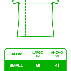 Guía de tallas de polos de corte ceñido Abbito: S, M y L